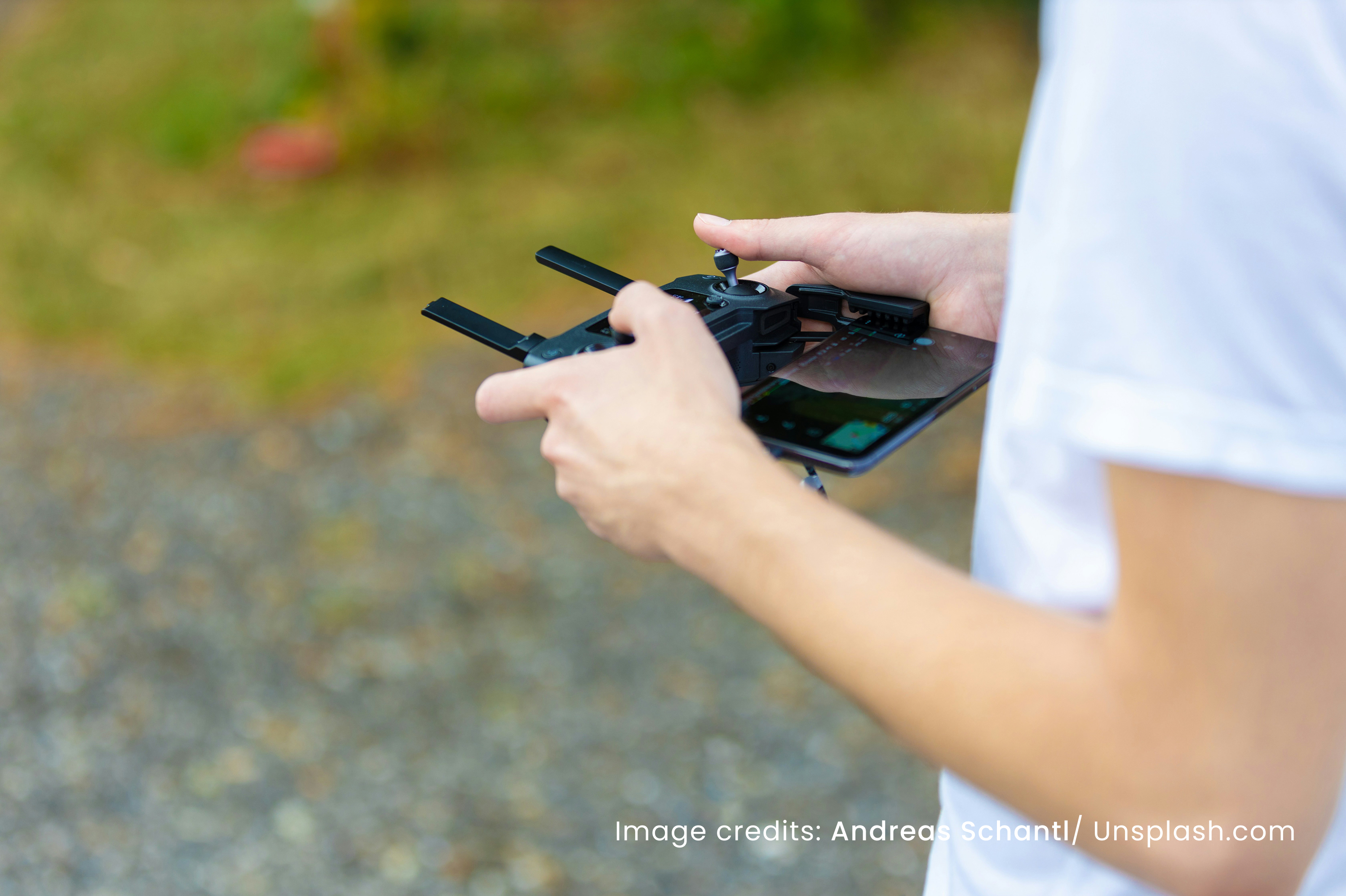 Drone operator during test operation